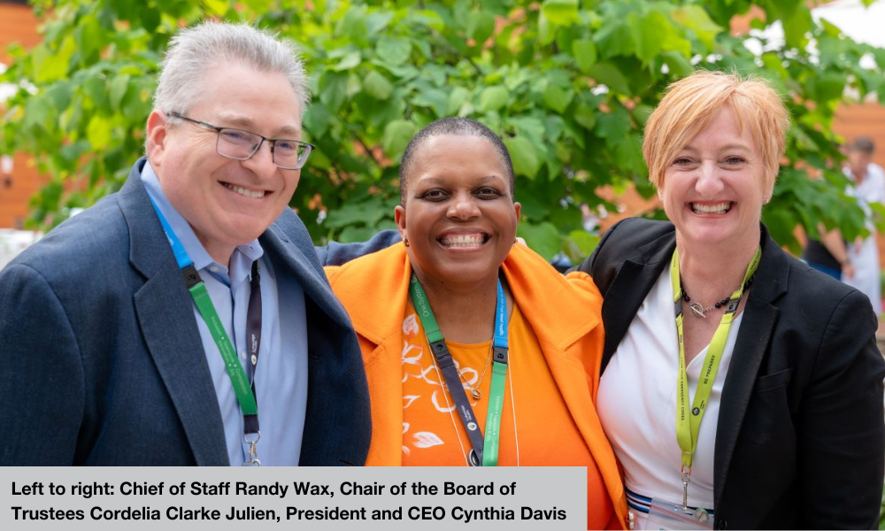 Three Medical Chiefs, Left to right: Staff Rardy Wax, Board Chair Cordelia Clarke Julien, CEO Cynthia Davis